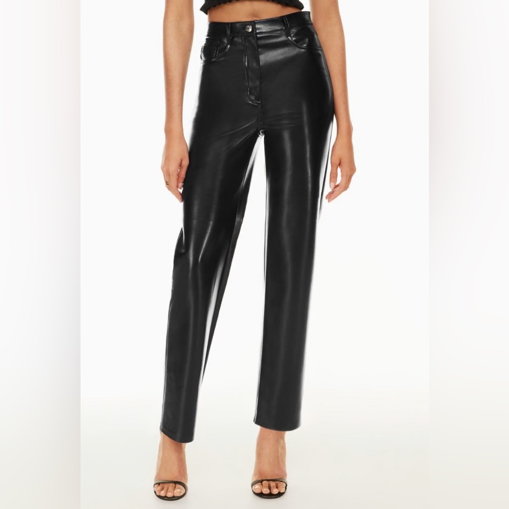 Aritzia. The Melina Super High-Rise Pant Super high-waisted, Vegan Leather pants